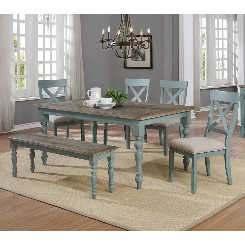 Dining Set: Dining Table with 6 Chairs Dining Set