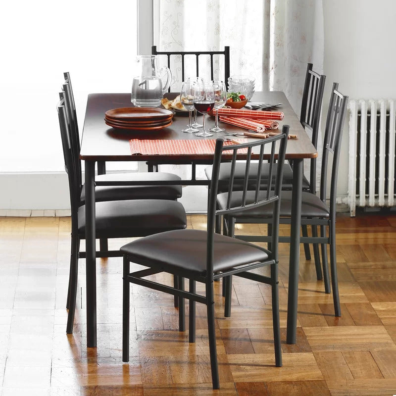 Dining Set: Dining Table with 6 Chairs Dining Set