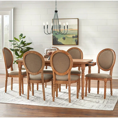Dining Set: Dining Table with 6 Chairs Dining Set