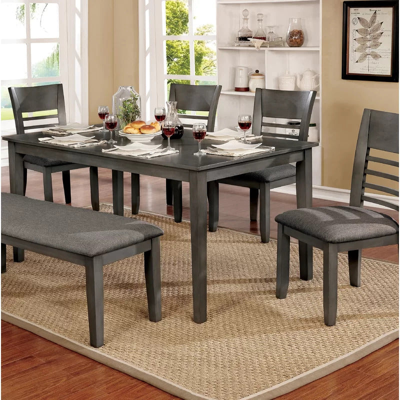 Dining Set: Dining Table with 6 Chairs Dining Set