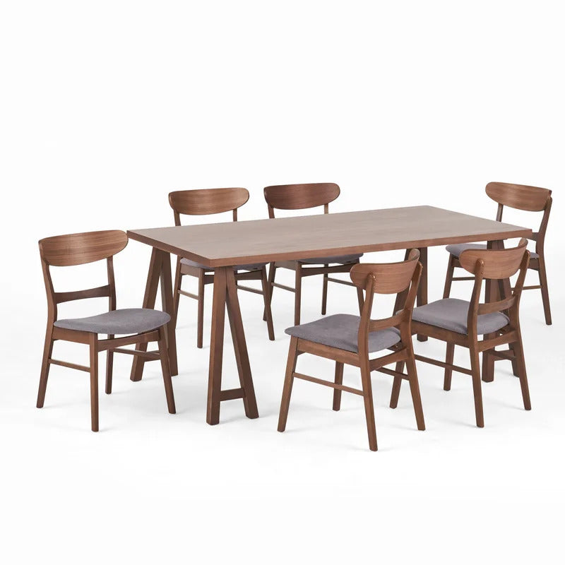 Dining Set: Dining Table with 6 Chairs Dining Set