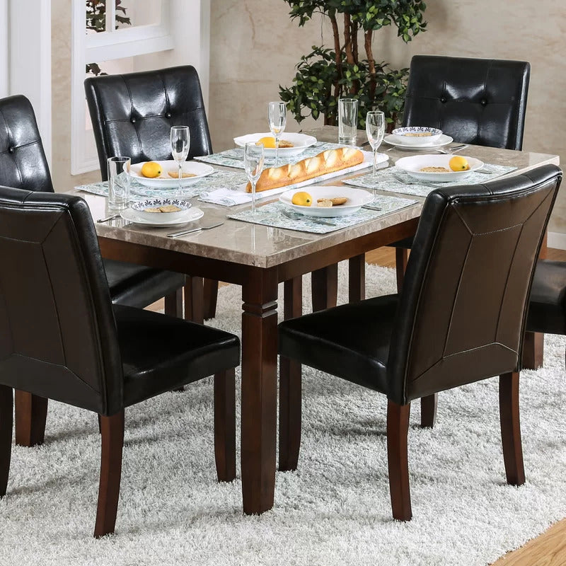 Dining Set: Dining Table with 6 Chairs Dining Set
