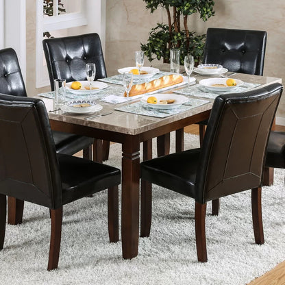 Dining Set: Dining Table with 6 Chairs Dining Set