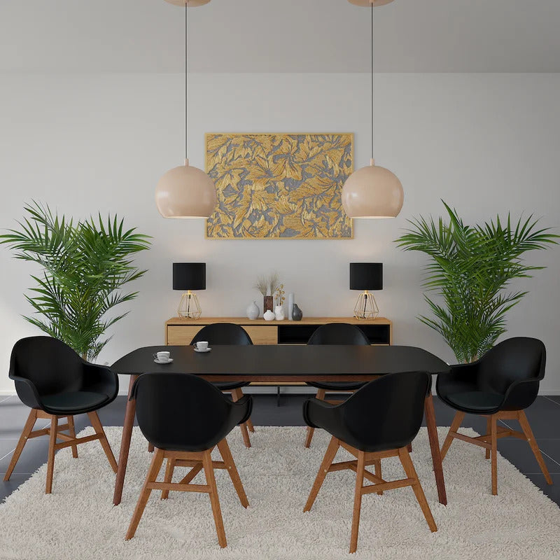 Dining Set: Dining Table with 6 Chairs Dining Set