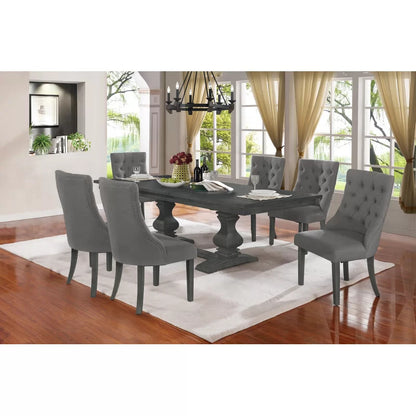 Dining Set: Dining Table with 6 Chairs Dining Set