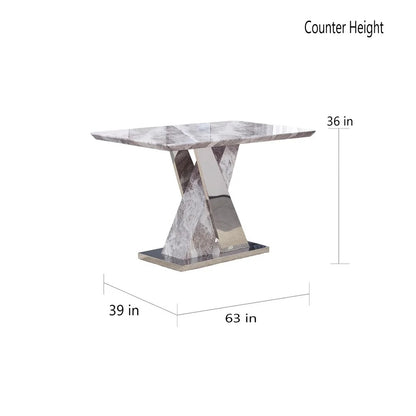 Dining Set: Dining Table with 6 Chairs Dining Set