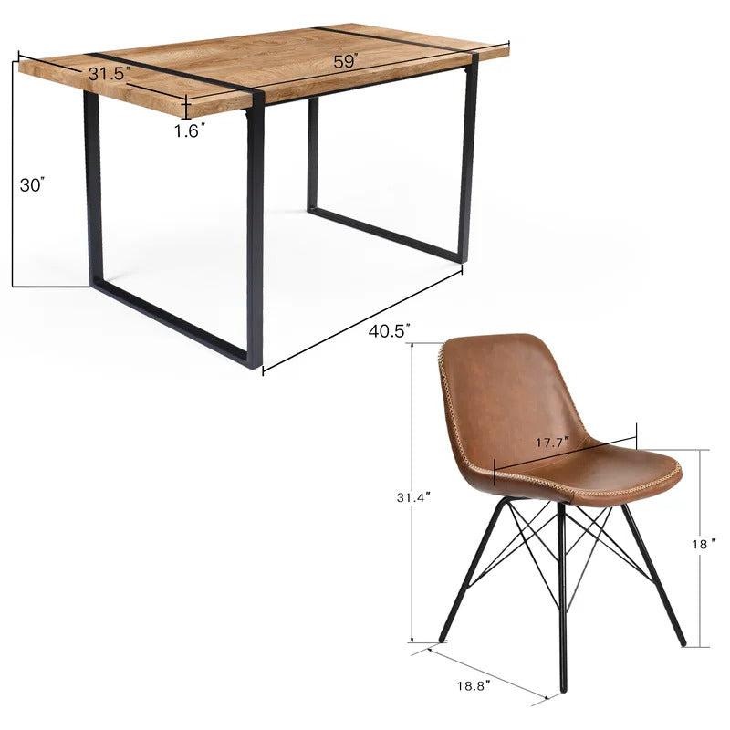 Dining Set : Dining Table with 6 Chairs Dining Set