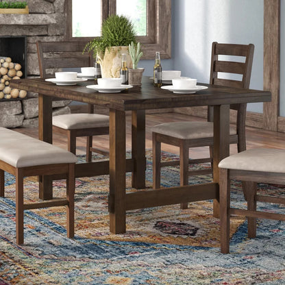 Dining Set: Dining Table with 6 Chairs Dining Set
