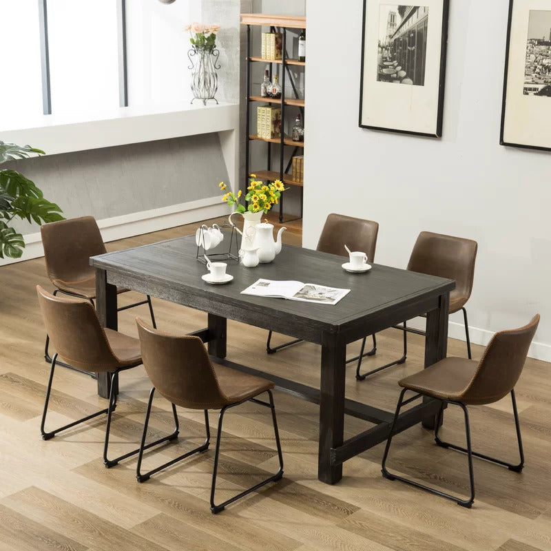 Dining Set: Dining Table with 6 Chairs Dining Set