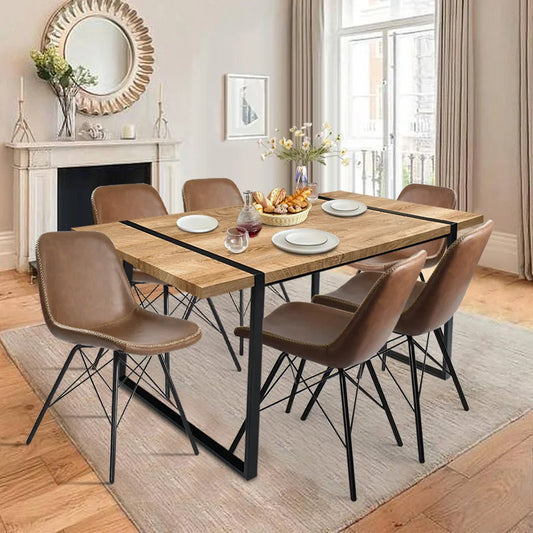 Dining Set : Dining Table with 6 Chairs Dining Set
