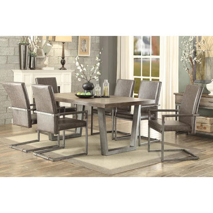 Dining Set: Dining Table with 6 Chairs Dining Set