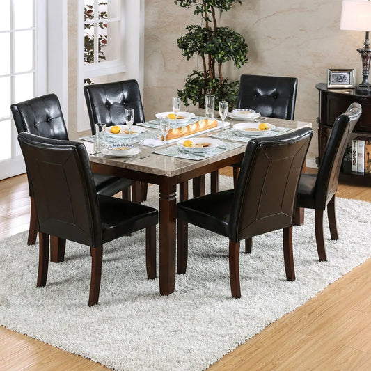Dining Set: Dining Table with 6 Chairs Dining Set