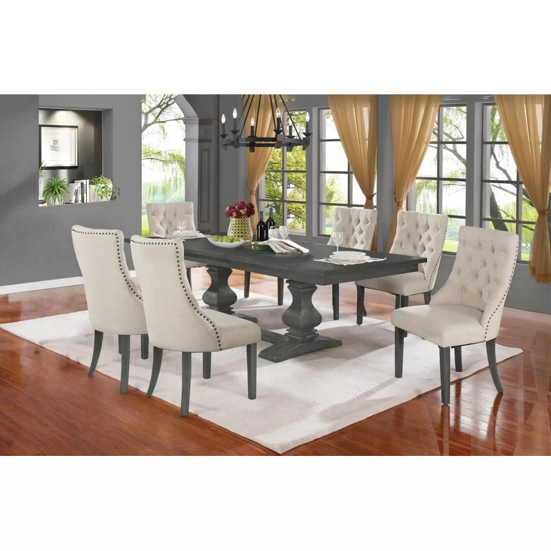 Dining Set: Dining Table with 6 Chairs Dining Set