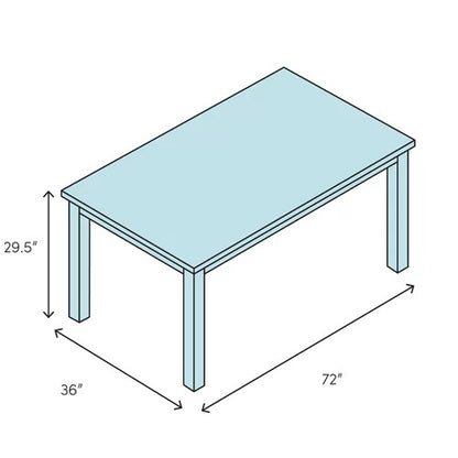 Dining Set: Dining Table with 6 Chairs Dining Set