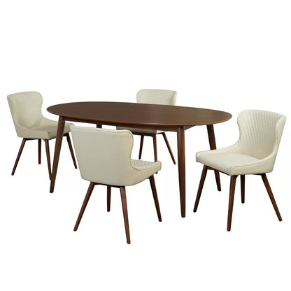 Dining Set: Dining Table with 6 Chairs Dining Set