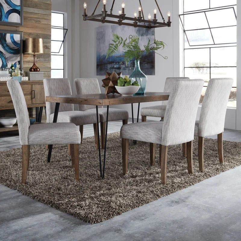 Dining Set: Dining Table with 6 Chairs Dining Set