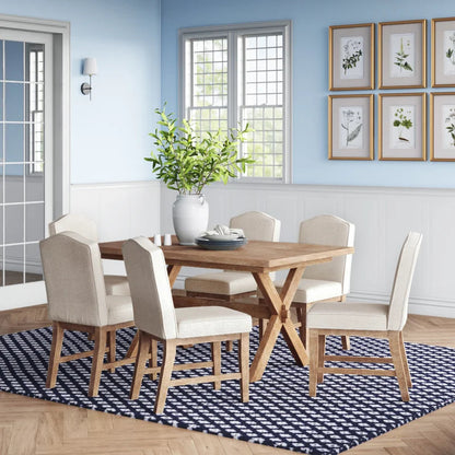 Dining Set: Dining Table with 6 Chairs Dining Set