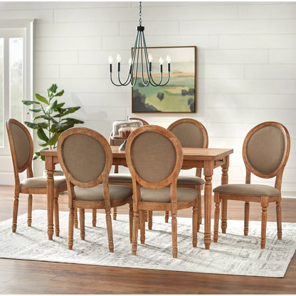 Dining Set: Dining Table with 6 Chairs Dining Set
