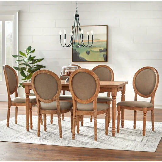 Dining Set: Dining Table with 6 Chairs Dining Set