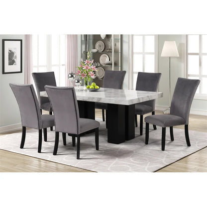 Dining Set: Dining Table with 6 Chairs Dining Set
