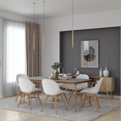 Dining Set: Dining Table with 6 Chairs Dining Set