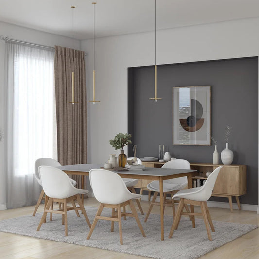 Dining Set: Dining Table with 6 Chairs Dining Set
