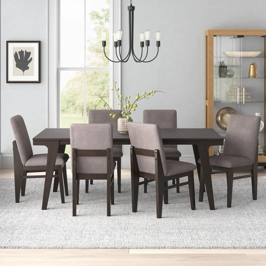 Dining Set: Dining Table with 6 Chairs Dining Set