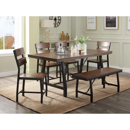 Dining Set: Dining Table with 6 Chairs Dining Set