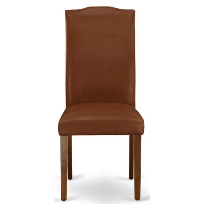 Dining Set: Dining Table with 6 Chairs Rubberwood Solid Wood Dining Set