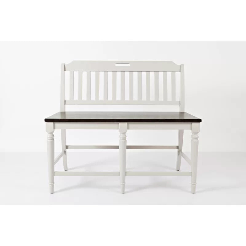 Dining Set: Dining Table with 6 Chairs Rubberwood Solid Wood Dining Set