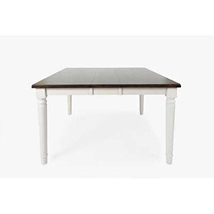 Dining Set: Dining Table with 6 Chairs Rubberwood Solid Wood Dining Set
