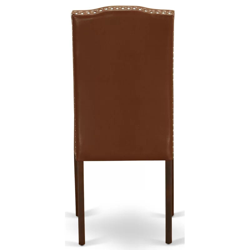 Dining Set: Dining Table with 6 Chairs Rubberwood Solid Wood Dining Set