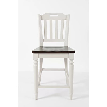 Dining Set: Dining Table with 6 Chairs Rubberwood Solid Wood Dining Set