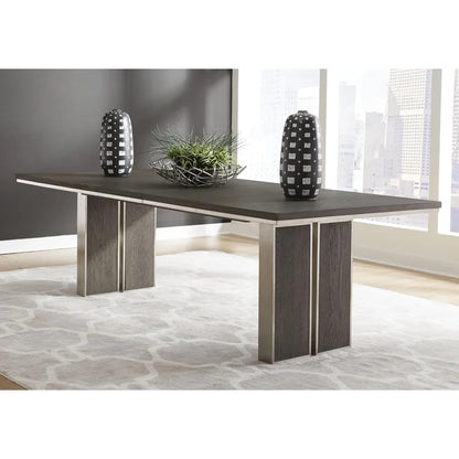 Dining Set: Dining Table with 6 Chairs Solid Oak Dining Set