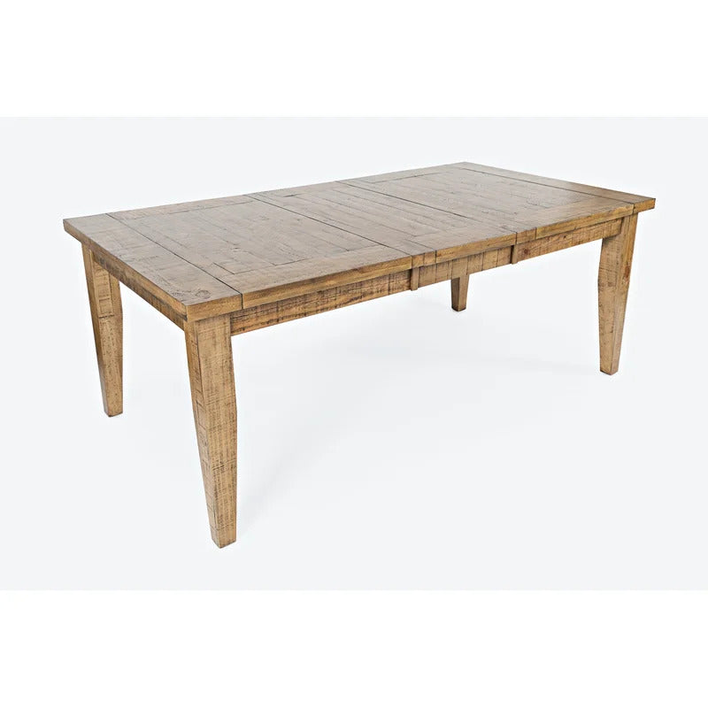 Dining Set: Dining Table with 6 Chairs Solid Pine Dining Set