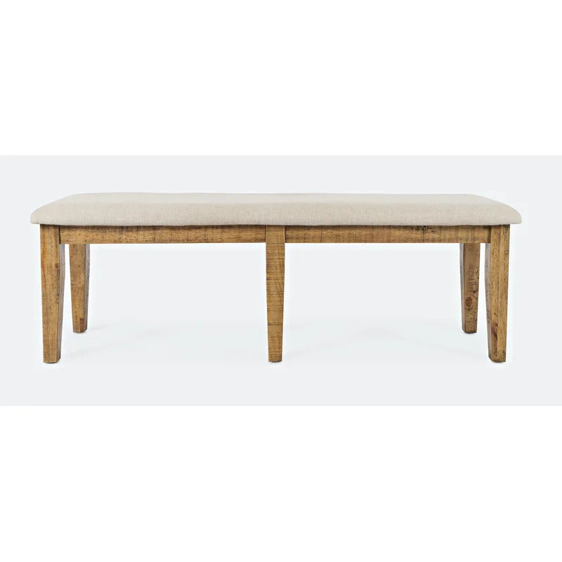 Dining Set: Dining Table with 6 Chairs Solid Pine Dining Set
