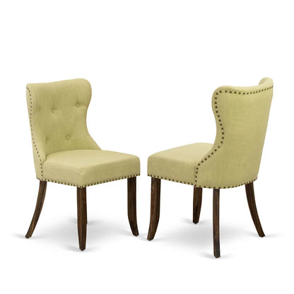 Dining Set: Dining Table with 6 Chairs Solid Wood Dining Set