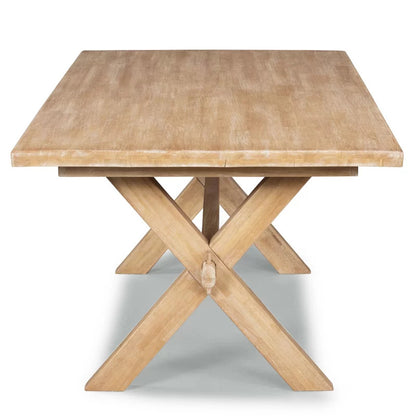 Dining Set: Dining Table with 6 Chairs Solid Wood Dining Set