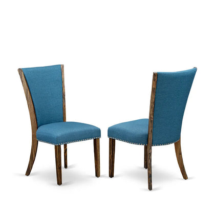 Dining Set: Dining Table with 6 Chairs Solid Wood Dining Set