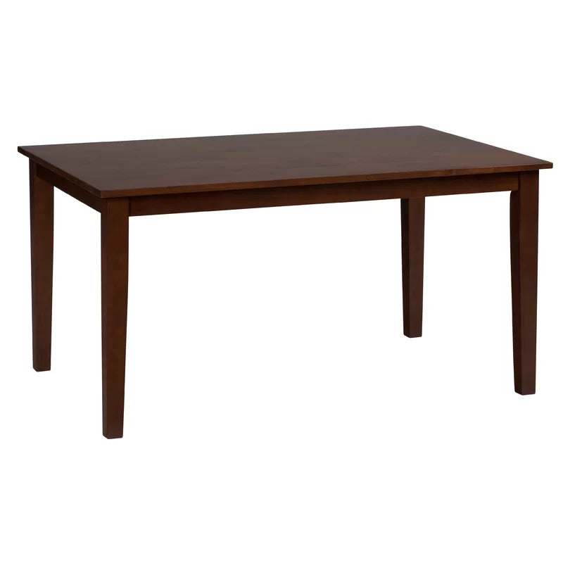 Dining Set: Dining Table with 6 Chairs Wood Dining Set