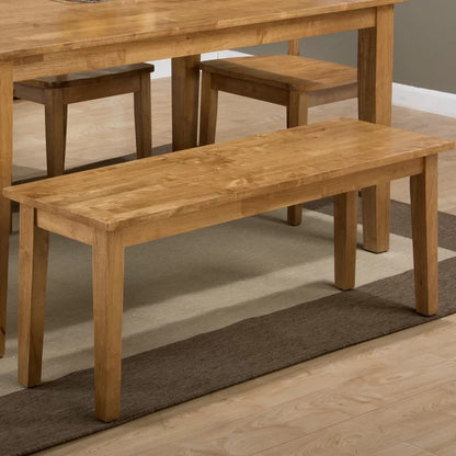 Dining Set: Dining Table with 6 Chairs Wood Dining Set