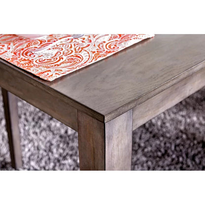 Dining Set: Dining Table with 6 Chairs Wood Dining Set