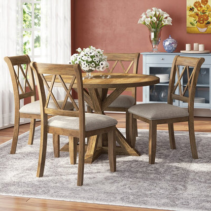 Dining Set : Elbert 4 Seater Round Dining Set