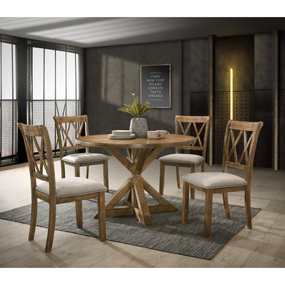 Dining Set : Elbert 4 Seater Round Dining Set