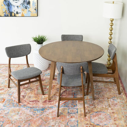 Dining Set: Eucalyptus Solid Wood 4 Seater Dining Set