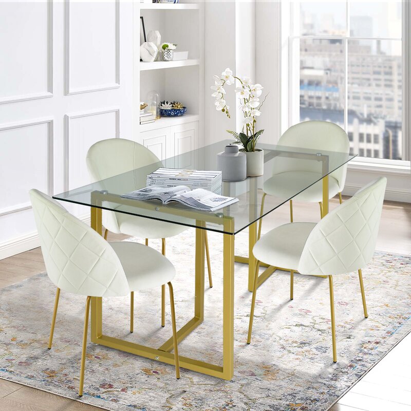 Dining Set : Home Kitchen Breakfast Table, Kitchen Counter With 4 Chairs