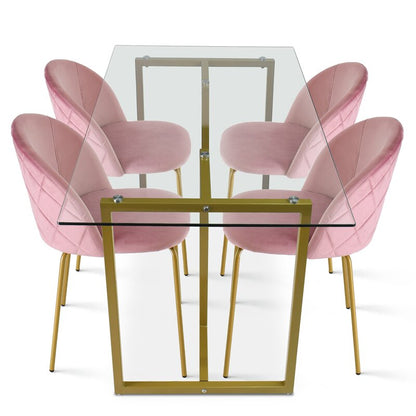 Dining Set : Home Kitchen Breakfast Table, Kitchen Counter With 4 Chairs