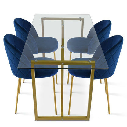 Dining Set : Home Kitchen Breakfast Table, Kitchen Counter With 4 Chairs