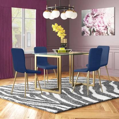 Dining Set : Iron 4 -Person Dining Set