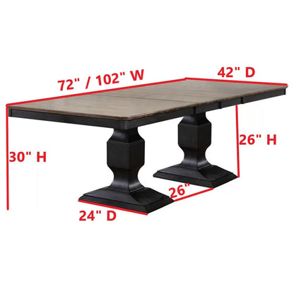 Dining Set: Leaf Solid Oak 8 Seater Dining Set